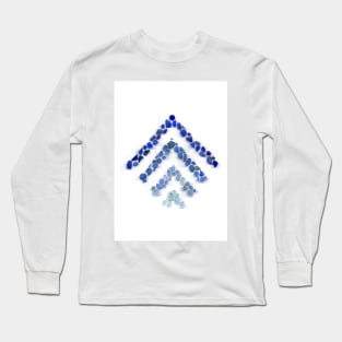 Sea glass - Treeometric - blue Long Sleeve T-Shirt